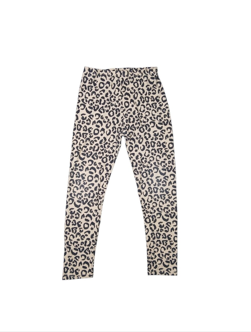 Poof Girl Kids Leopard Print Leggings - Beige/Black